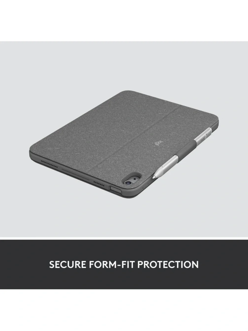 NEW • Logitech Combo Touch Keyboard Case for iPad in Gray and Black